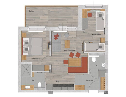 Floor plan apartment A
