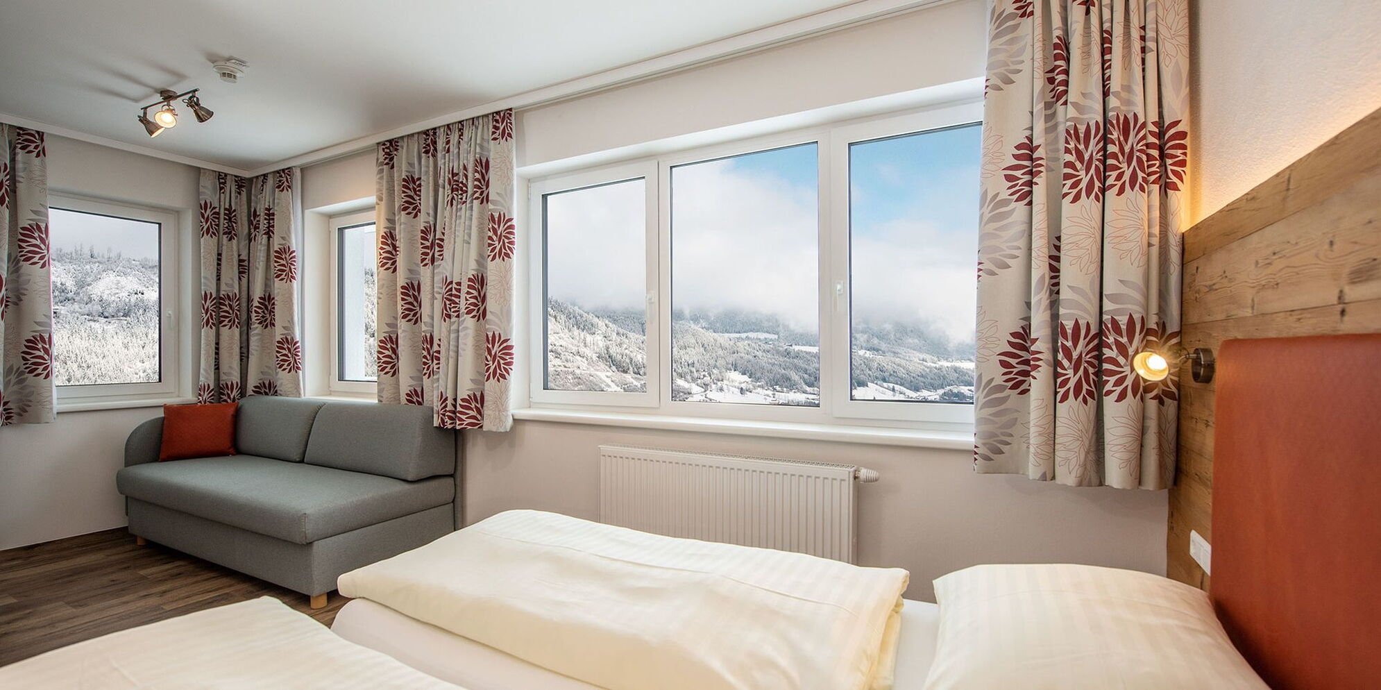 Room with a view of the mountains
